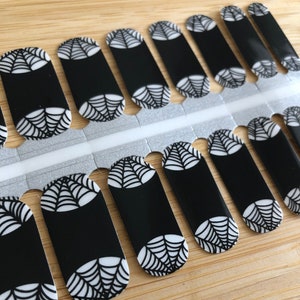 Spider Web Nail Wrap | Autumn Nails | Summer Nail | Nail Polish Stickers | Nail Transfers | Nail Art | Nail Art Supplies