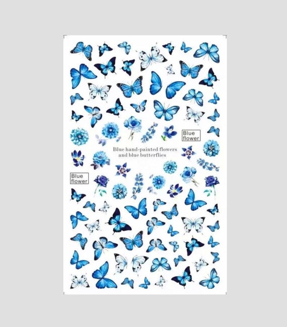 Colourful Butterfly Nail Art | Summer Nails | Easy Application | Nail Art Supplies | Nail Art Tools | DIY Nails | Nail Art Kit | Nail Decals