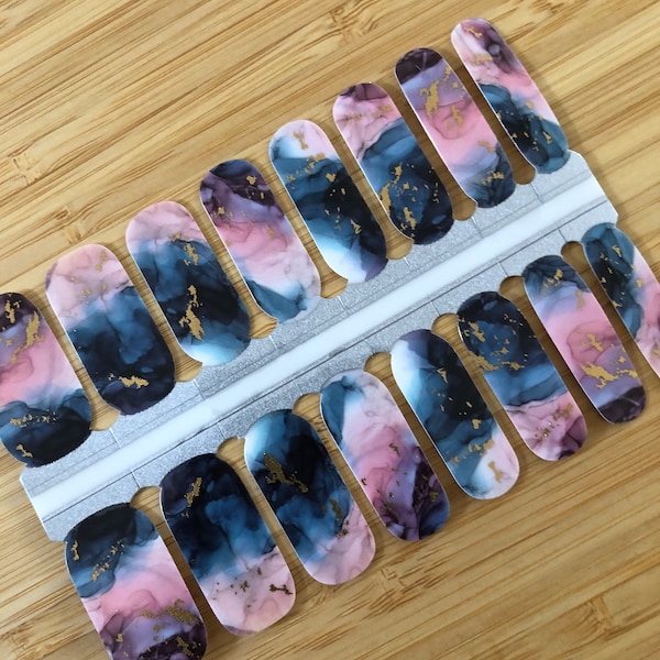 Marble Nail Wrap | Summer Nail | Nail Polish Stickers | Nail Transfers | Nail Art | Nail Art Supplies