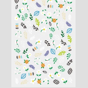 Gänseblümchen Nail Art | Bunte Spaß Nail Art | Nagelsticker | Beliebte Nagelabziehbilder | Einfache Anwendung | Nagel-Kunst-Werkzeuge