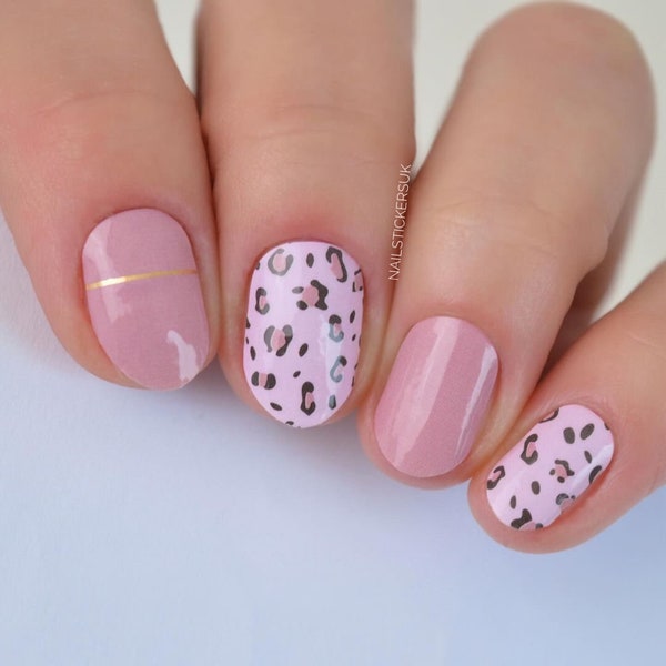 Leopard Nail Wraps  | Christmas Nails | Fall Nails | Overlay Nail | Nail Polish Stickers | Nail Transfers | Nail Art Supplies