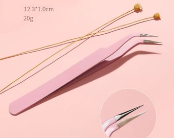 Pink Tweezers | Scrapbooking Tweezers | Craft Supplies | Nail Art Supplies