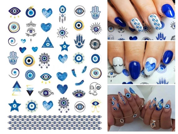 Evil Eye Nail Art Nail Stickers Nail Tools Nail Art Tools Easy Application  