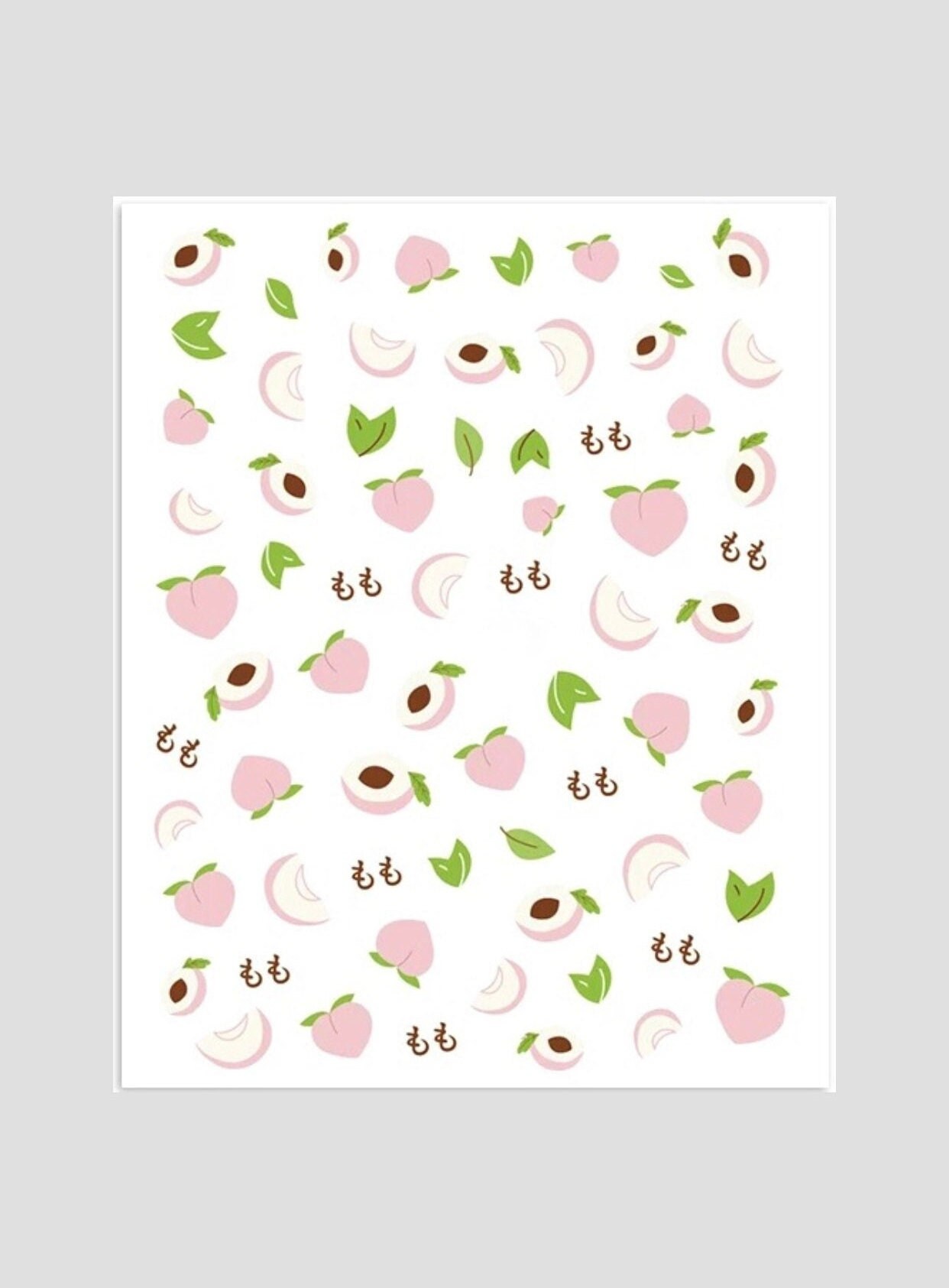 Peach Nail Art Fruit Nail Sticker Summer Nail Decal Easy Etsy