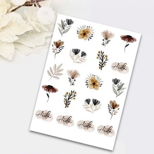 Floral Blush Wasser Decals | Nailart | Nagel Zubehör | Nailart Werkzeuge | Nagel Aufkleber |