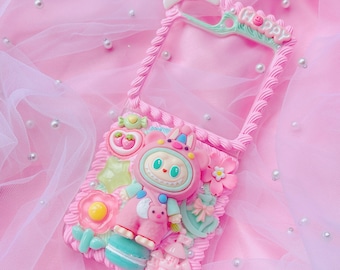 Leuk telefoonhoesje monster, telefoonhoesje op maat, telefoonhoesje Decoden, hoesje met slagroomeffect, voor alle apparaten
