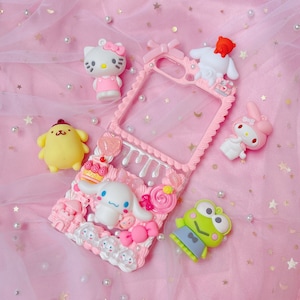 Samsung z flip phone case, Custom decoden phone case,Personalized Phone Case,Whipped Cream Effect case, z flip 6