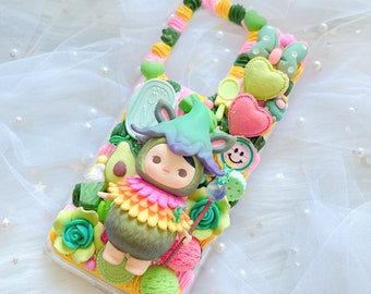 Decoden phone case, Pop Mart phone case,Kawaii Phone Case,Cute Phone Case Whipped Cream Effect case,decoden phone case,e for all device
