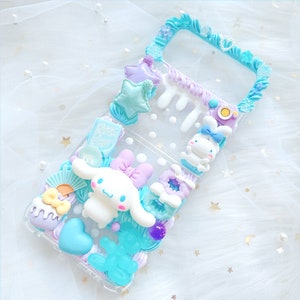 Samsung z flip phone case, Custom decoden phone case,Personalized Phone Case,Whipped Cream Effect case, z flip 6