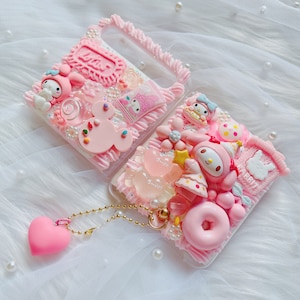 Z flip phone case,Decoden Phone Case,Whipped Cream Effect case,Custom phone case,for all device