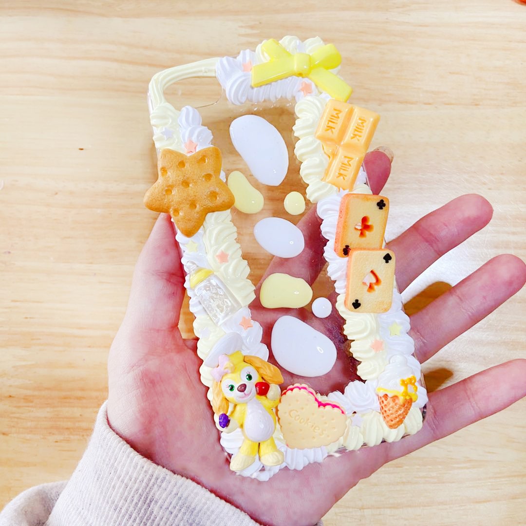Decoden Phone Casewhipped Cream Effect Casecustom Phone Case Etsy