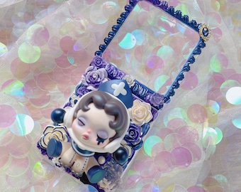 Decoden phone case, Pop Mart phone case,Kawaii Phone Case,Cute Phone Case Whipped Cream Effect case,decoden phone case,e for all device