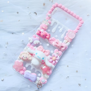 Samsung z flip phone case, Custom decoden phone case,Personalized Phone Case,Whipped Cream Effect case, z flip 6