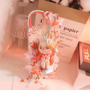Skullpanda phone case, POP MART phone case, labubu phone case, cute monster phone case, Decoden phone case,custom phone case,for all device