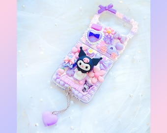 Samsung z flip phone case, Custom decoden phone case,Personalized Phone Case,Whipped Cream Effect case, z flip 6