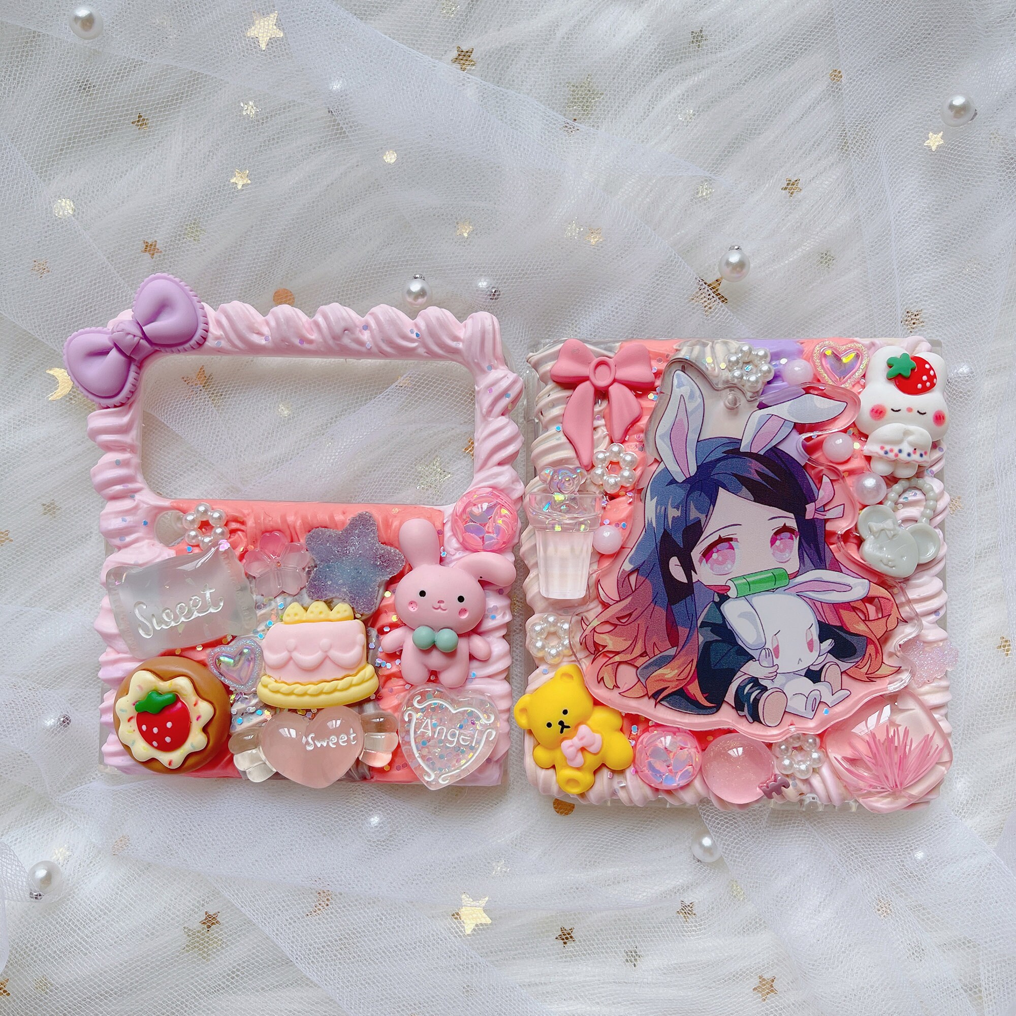 Code Case Anime Custom Anime Decoden Phone Case: Kawaii Samsung Z Flip Case - Etsy
