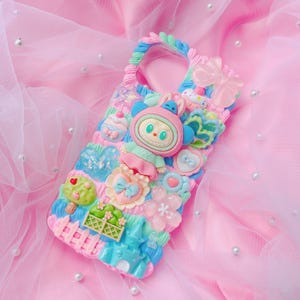 Labubu phone case,Cute monster phone case, Custom phone case, Decoden Phone Case,Whipped Cream Effect case,for all device