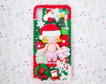 Pop Mart phone case,Kawaii Huawei Phone Case,Cute Phone Case Whipped Cream Effect case,decoden phone case,Can be made for any type of phone