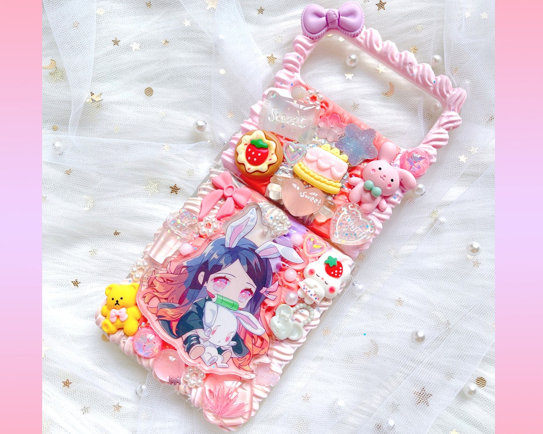 Code Case Anime Custom Anime Decoden Phone Case: Kawaii Samsung Z Flip Case - Etsy