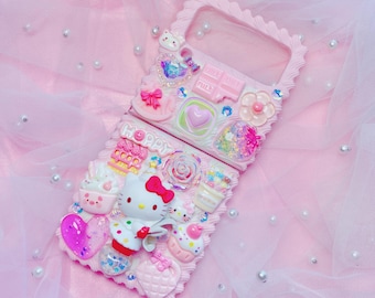 Decoden telefoonhoesje, slagroomeffect, gepersonaliseerd Kawaii hoesje