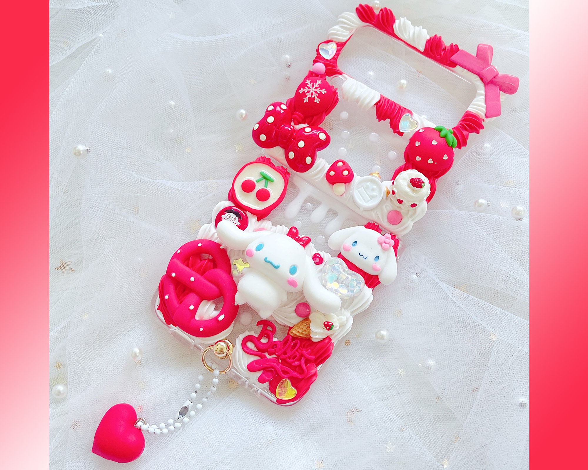 Samsung z flip phone case, Custom decoden phone case,Personalized Phone Case,Whipped Cream Effect case, z flip 6