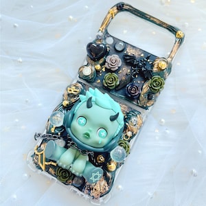 Samsung z flip phone case, Custom decoden phone case,Personalized Phone Case,Whipped Cream Effect case, z flip 6