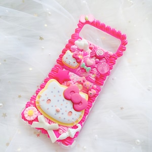 Samsung z flip phone case, Custom decoden phone case,Personalized Phone Case,Whipped Cream Effect case, z flip 6