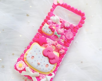 Samsung z flip phone case, Custom decoden phone case,Personalized Phone Case,Whipped Cream Effect case, z flip 6