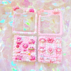 Samsung z flip phone case, Custom decoden phone case,Personalized Phone Case,Whipped Cream Effect case, z flip 6