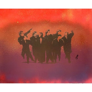 Pintura de grafiti original firmada por el artista, Alto Ego, años 80