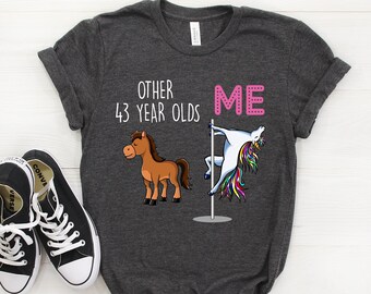 Regalo per il 43° compleanno, Camicia per il 43° compleanno, Regalo per il 43° compleanno, 43 anni, 43° Bday Shirt, 43° Compleanno Regalo, 43 Tshirt, 43 Shirt