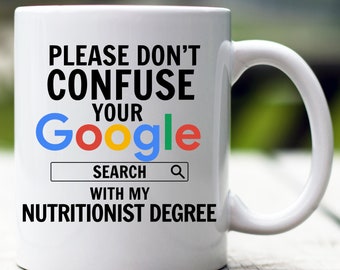 Nutritionist Graduation Gift, Nutritionist Degree Mug, Nutritionist Mug, Gift for Nutritionist, Funny Nutritionist Mug, Nutritionist Cup