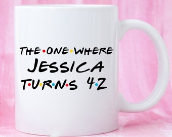 Divertente regalo di 42esimo compleanno, tazza di 42esimo compleanno, tazza personalizzata di 42esimo compleanno, tazza personalizzata di 42esimo compleanno, bavaglio di 42esimo compleanno, tazza di parodia degli amici