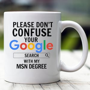 MSN Graduation Gift, MSN Degree Mug, MSN Mug, Gift for Msn, Master of Science in Nursing, Funny Mug for Msn, Msn Cup, Msn Gift Idea