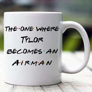 Personalized Airman Graduation Mug, Airman Promotion Gift, Graduation Gift for Airman, Airman Mug, Custom Airman Mug, Gift Idea for Airman