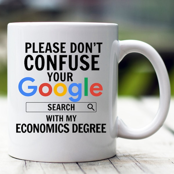 Economics Graduation Gift, Economics Degree Mug, Economics Graduation Mug, Economics Student, Economist Gifts, Economist Mug, Economist Cup