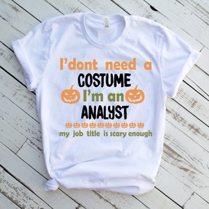 Halloween Analyst Shirt, Analyst T-shirt for Halloween, Analyst Halloween Tee, Analyst Gift, Analyst Halloween Gag, Unisex Tee, Pumpkin Tee