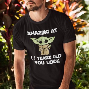 82nd Birthday Shirt, Amazing at 82 Years Old You Look, 82nd Birthday Gift, 82 Birthday Gift, Turning 82 Gift, Baby Yoda Gift, 82 T-shirt image 2