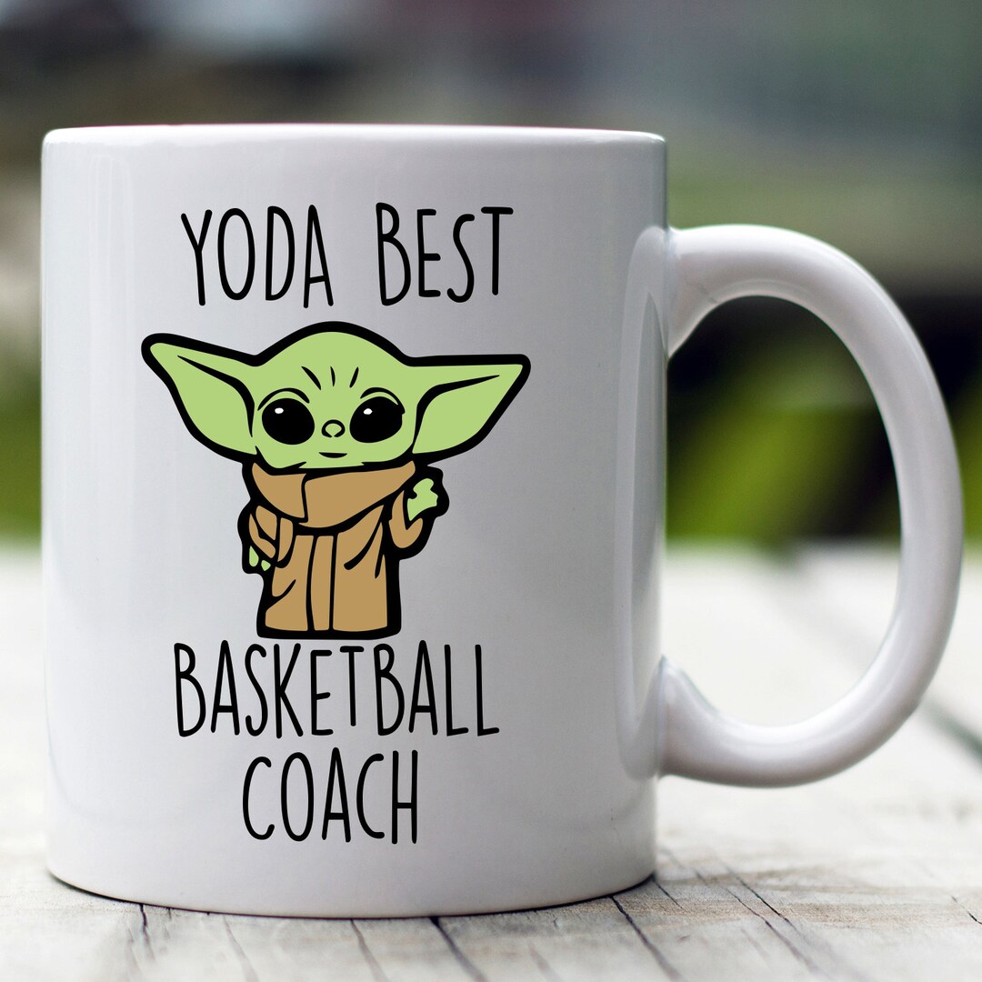 Yoda Best Basketball Coach Mug, Baby Yoda Mug, Custom Basketball Coach