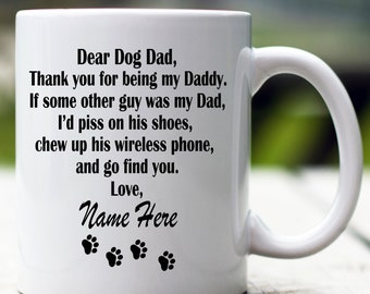 dear daddy dog mug