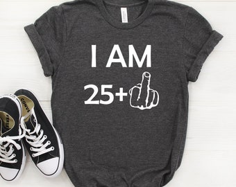 Funny 26th Birthday Shirt, 26th Birthday Gift, 26th Birthday Gag, Happy 26th Birthday, Middle Finger Shirt Gag, 26 b-day gifts, 26 bday