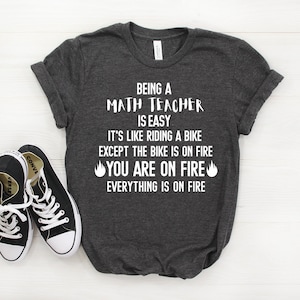 Chemise de professeur de mathématiques, cadeau de professeur de mathématiques, t-shirt de professeur de mathématiques, tee de professeur de mathématiques, T-shirt de professeur de mathématiques, T-shirt de professeur de mathématiques