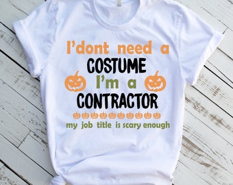Halloween Contactor Shirt, Contactor T-shirt for Halloween, Contactor Halloween Tee, Contactor Gift, Contactor Halloween Gag, Unisex Tee