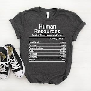 Personalized Human Resources Nutrition Facts Shirt, Human Resources Shirt, Human Resources Gift, Human Resources T shirt, Human Resources