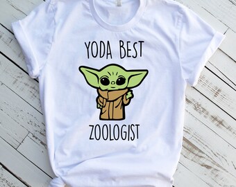 Yoda Best Zoologist Shirt, Personalized Yoda Zoologist T-shirt, Yoda Zoologist Tee, Baby Yoda Zoologist Tshirt, Zoologist Gift