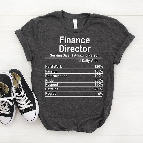 Finance Manager Nutrition Facts Funny T-Shirt Finance Manager Nutrition Facts Funny T-Shirt