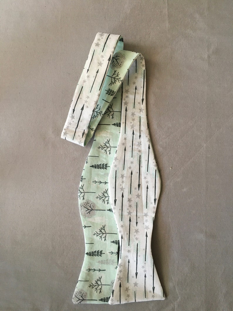Reversible Butterfly Tip Self-tie Bow Tie