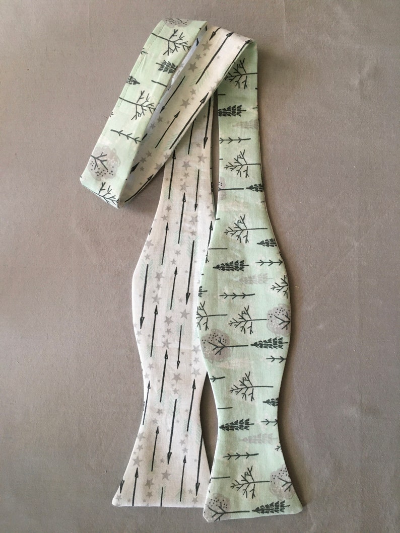 Reversible Butterfly Tip Self-tie Bow Tie