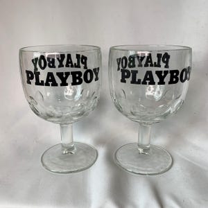 Vintage Playboy Drinking Glasses - Etsy