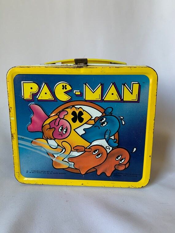 1980 Metal PAC-MAN Lunch Box With Thermos